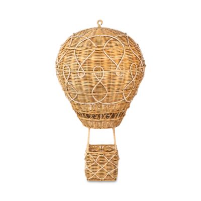 Provence Rattan Whitewash Large Hot Air Balloon Basket