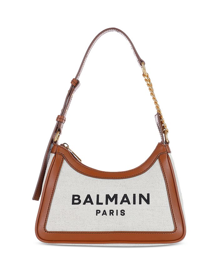 Balmain B-Army Small Leather-Trim Tote Bag
