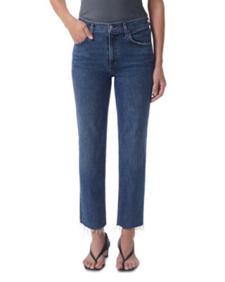 AGOLDE - Kye Mid Rise Straight Crop Jeans in Mirage