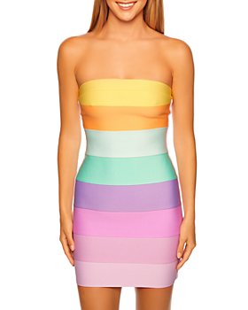 Susana Monaco - Rainbow Bandage Mini Dress