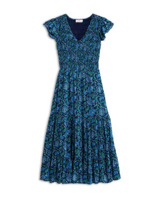 Vineyard Vines Floral Smocked Midi Dress | Smart Closet