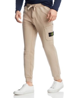 Slim Fit Garment Dyed Fleece Cargo Jogger Pants