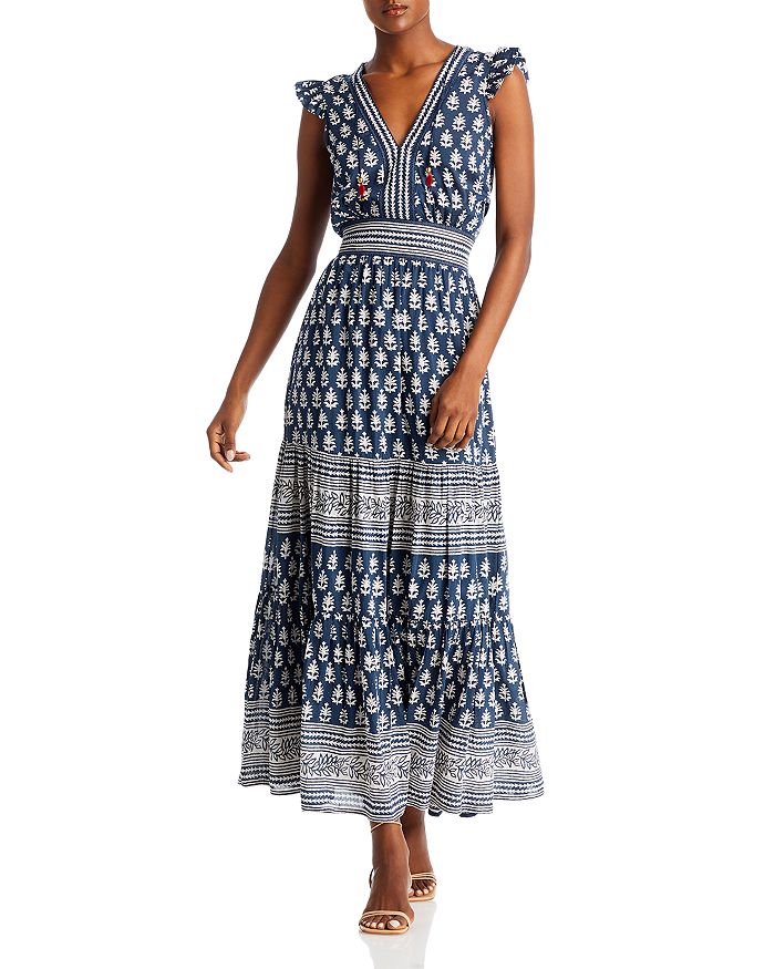 Bell Annabelle Tiered Border Print Maxi Dress | Bloomingdale's