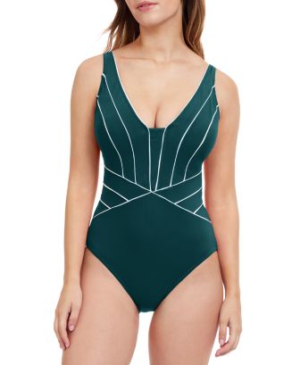 Profile By Gottex - High Neck Key Hole One Piece Swimsuit main image 1