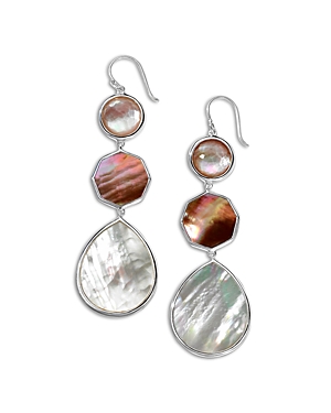 Shop Ippolita 925 Silver Polished Rock Candy Crazy 8's Earrings In Dahlia In Pink/silver