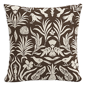 Sparrow & Wren Patterned Decorative Pillow, 22 X 22 In Tropical Otomi Chocolate