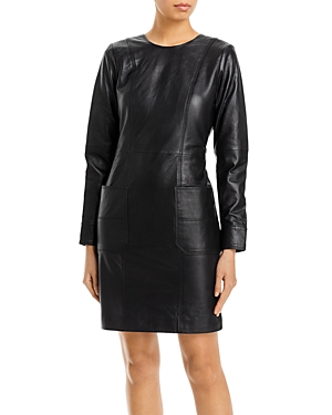 Remain Hanna Leather Dress In Black | ModeSens