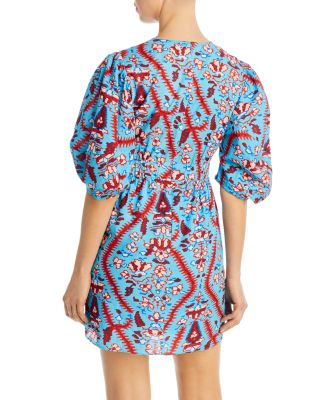 iridescent mesh dress Printed & Sheer Mesh Cowl Neck Mini Dress | Iridescent | Loonigans