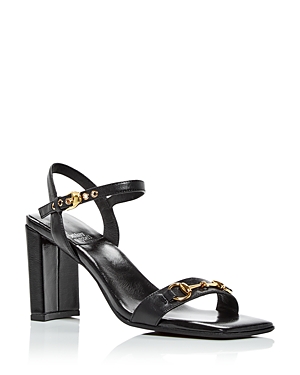 Jeffrey Campbell Woman Sandals Black Size 7 Soft Leather In Black/gold