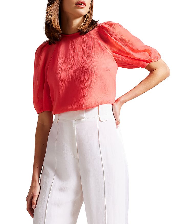 Ted Baker - Natelie Puff Sleeve Boxy Top