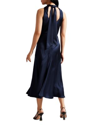 bhldn sleeveless cowl-neck bias-cut a-line midi dress Primavera Couture Prom One Shoulder Short Dress 3840 main image 0