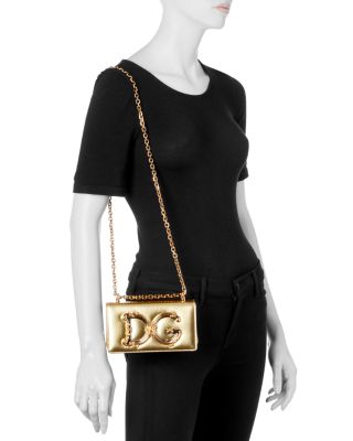 DG Girls Metallic Phone Case Shoulder Bag