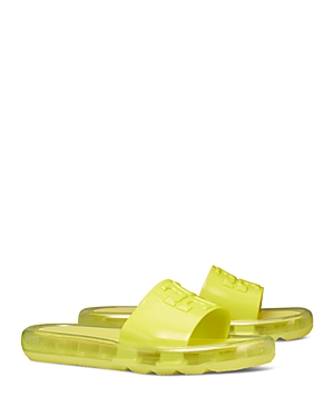 Tory Burch Bubble Jelly Slide Sandal In Blazing Yellow