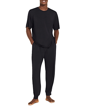 Eberjey Henry Long Pajama Set In Black