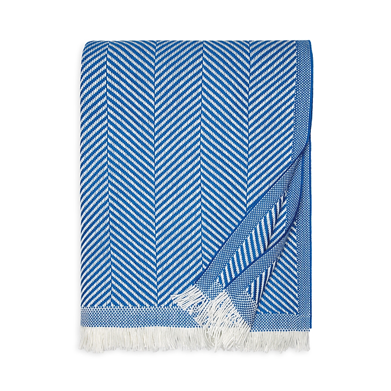 Sferra Costa Cotton Throw In Ocean