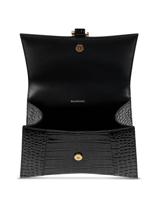 Hourglass XS Handbag Crocodile Embossed
