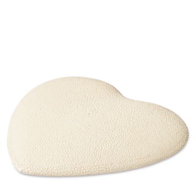 Faux Shagreen Heart Hand Mirror