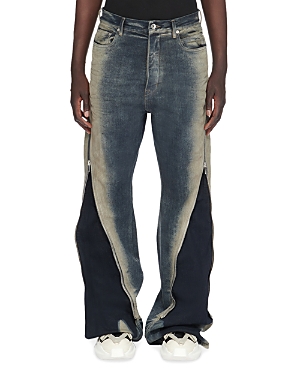 Drkshdw Rick Owens Bolan Banana Oversized Fit Jeans In Mineral Pearl