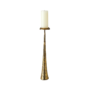 Global Views Beacon Candle Holder in Brass, Medium