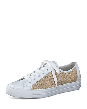 Paul Green Women's Rachel Sneakers In White Natural Combo
