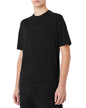 Armani Collezioni Short Sleeve Comfort Tee In Solid Medi