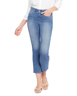 As Is NYDJ High Rise Marilyn Straight Jeans w/ Frayed Hem