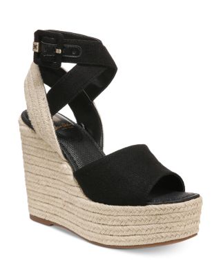 Sam Edelman Women s Vada Square Toe Espadrille Wedge Heel Platform Sandals Bloomingdale s