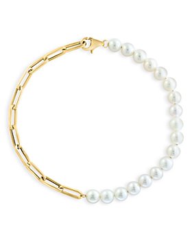 Bloomingdale's - 14K Yellow Gold Cultured Freshwater Pearl Bracelet - 100% Exclusive