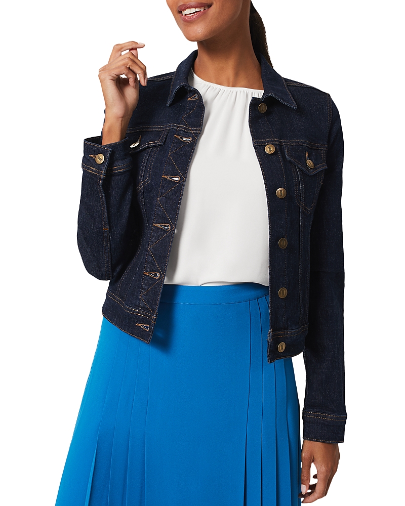 Hobbs London Mariam Denim Jacket In Indigo