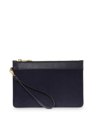 Lundy Suede Wristlet