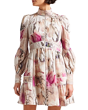 ted baker fleurz linen mini dress Ted Baker Fleurz Linen Mini Dress, Light Nude, 2 : Amazon.ca: Clothing, Shoes & Accessories