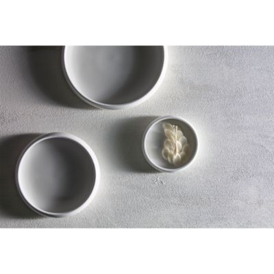 Cloud Terre&reg; 6" Shallow Salad Bowl, White, Set of 4