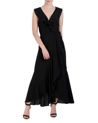 Leith ruffle wrap maxi dress online