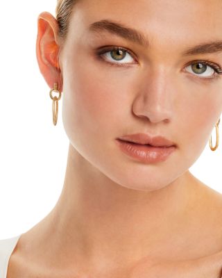 18K Yellow Gold Jaipur Double Link Drop Earrings