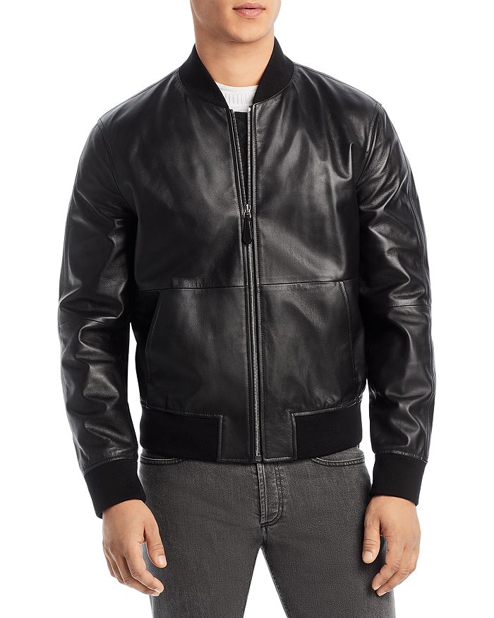 HUGO - Oversized-fit bomber jacket with zipped sleeve pocket