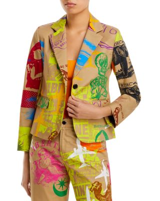 Libertine L'Arc de Libertine Graphic Print Blazer