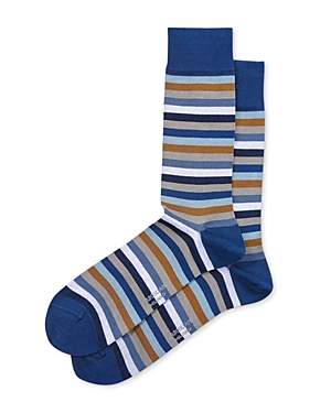 Marcoliani Pima Cotton & Nylon Lisle Rainbow Stripe Socks