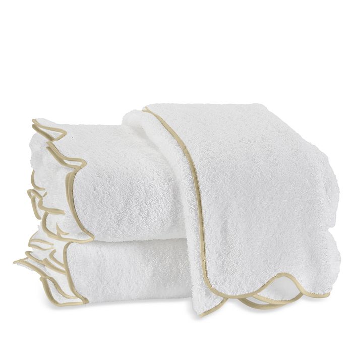 Shop Matouk Cairo Scallop Guest Towel In Rally Red