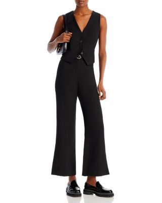 AQUA - V Neck Vest & Split Hem Wide Leg Trousers - 100% Exclusive