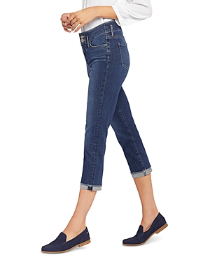 Nydj Chloe Hollywood Frayed Capri Jeans In Dimension