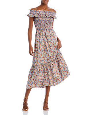 Sea Hanna Cotton Floral Off The Shoulder Dress | Bloomingdale's Women