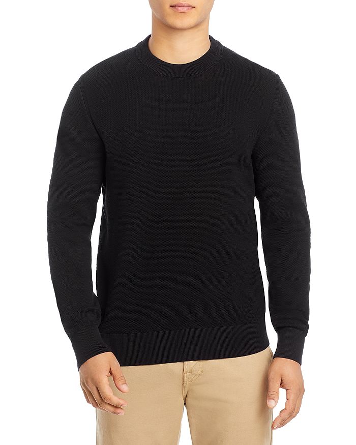 BOSS Ecaio Cotton Textured Regular Fit Crewneck Sweater | Bloomingdale's