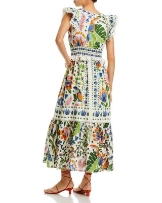 【FARM RIO】ブラジル発 Yellow Summer Garden マキシドレス Yellow Summer Garden Sleeveless Maxi Dress – FARM Rio