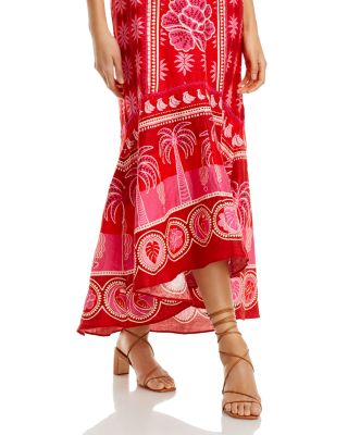 chinese dress ladies Red Linen Blend Bustier Maxi Dress - All Dresses