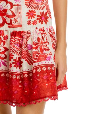 FARM Rio Rio Tiles Cotton Mini Dress | Bloomingdale's Women