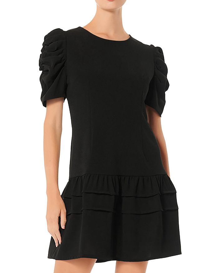 Gracia Ruched Puff Sleeve Dress Bloomingdale s