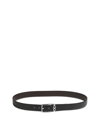 Salvatore Men's Gancini Keeper Reversible Leather Belt