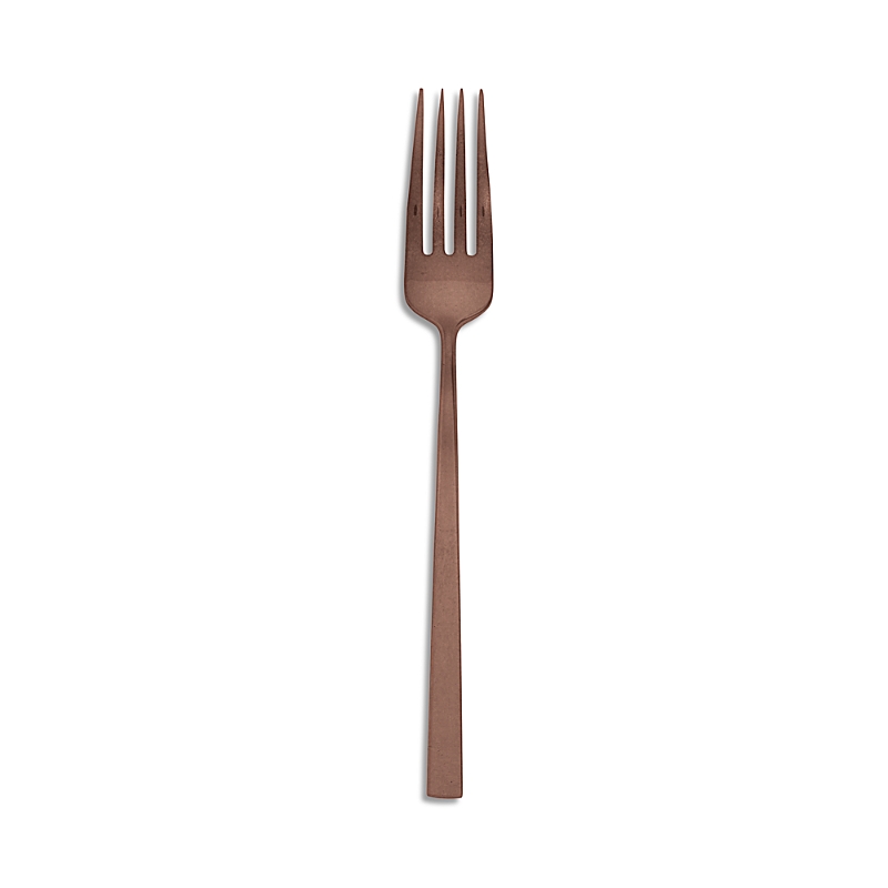 Sambonet Linea Q Vintage Copper Serving Fork In Copper