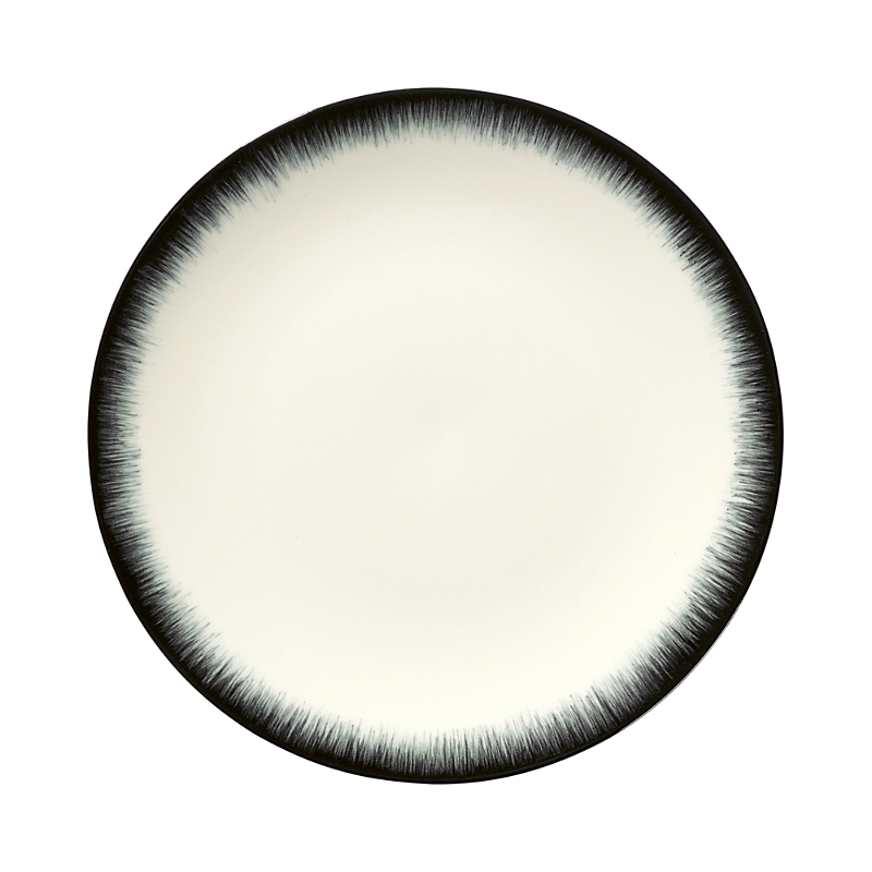 Serax De Plate Var 3 In White/black