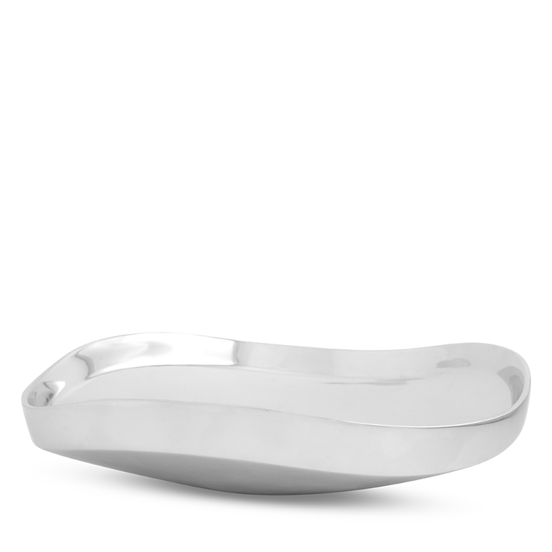 Nambe Billow Low Bowl In Silver